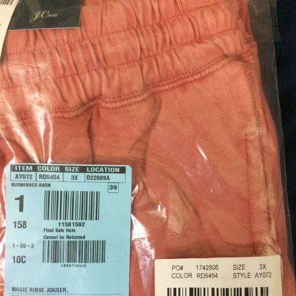 J. Crew Magic Rinse Jogger Pant 3X - Picture 9 of 10